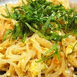 鮭フレークで焼き素麺